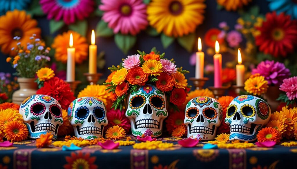 Fête des morts mexicaine : origines, symboles et influence sur les tatouages 6 découvrez la fête des morts mexicaine, ses origines riches, ses symboles emblématiques et comment elle inspire les designs de tatouages modernes.