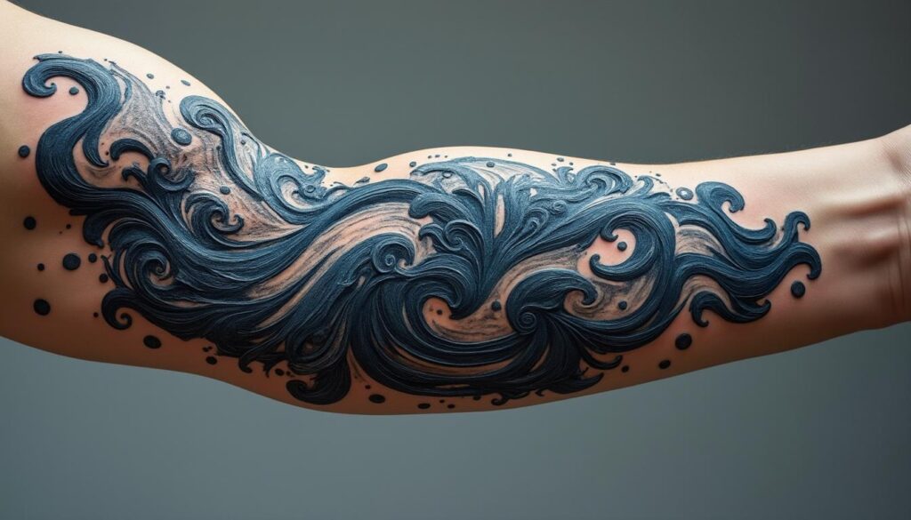 découvrez l'art du tatouage abstrait, où chaque encre transforme votre peau en une œuvre d'art unique et personnelle, reflet de votre monde intérieur.