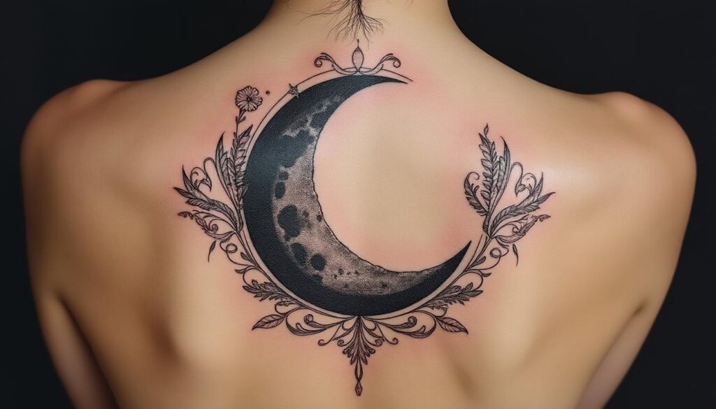 découvrez la signification profonde du tatouage lune, symbole puissant de féminité, de cycles naturels et d'intuition, idéal pour exprimer votre connexion avec ces forces.