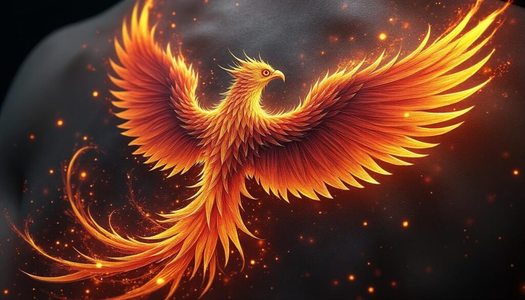 découvrez le tatouage phénix, symbole puissant de renaissance et de résilience, qui incarne force et beauté en se relevant de ses cendres.