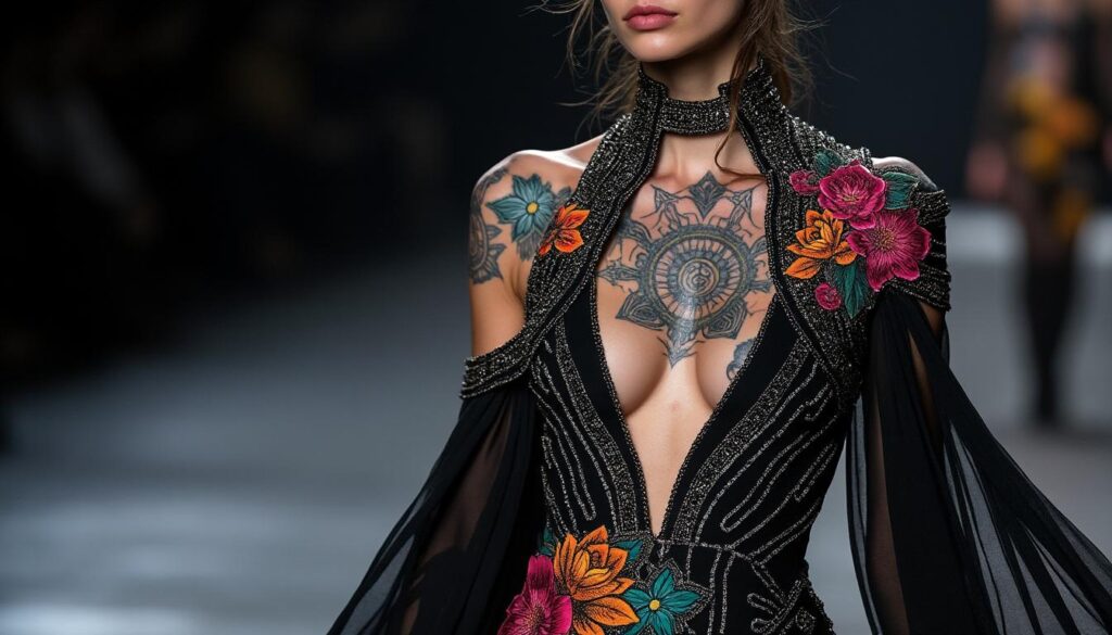 découvrez comment le tatouage et la haute couture s'influencent mutuellement, mêlant art corporel et tendances mode pour créer un style unique.