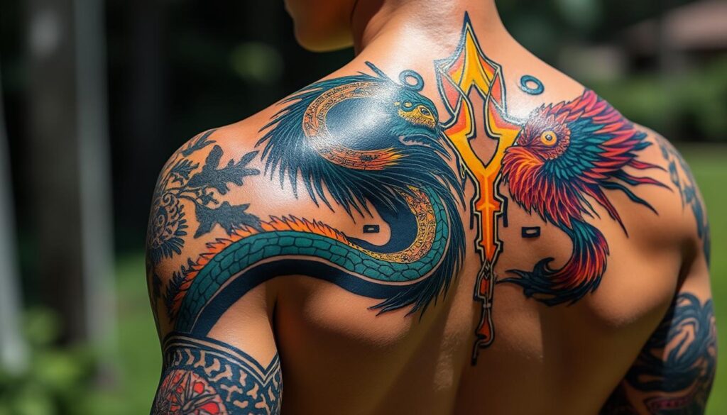 explorez comment les mythes anciens prennent vie à travers des tatouages modernes, fusionnant histoire et art contemporain pour créer des œuvres uniques et symboliques.