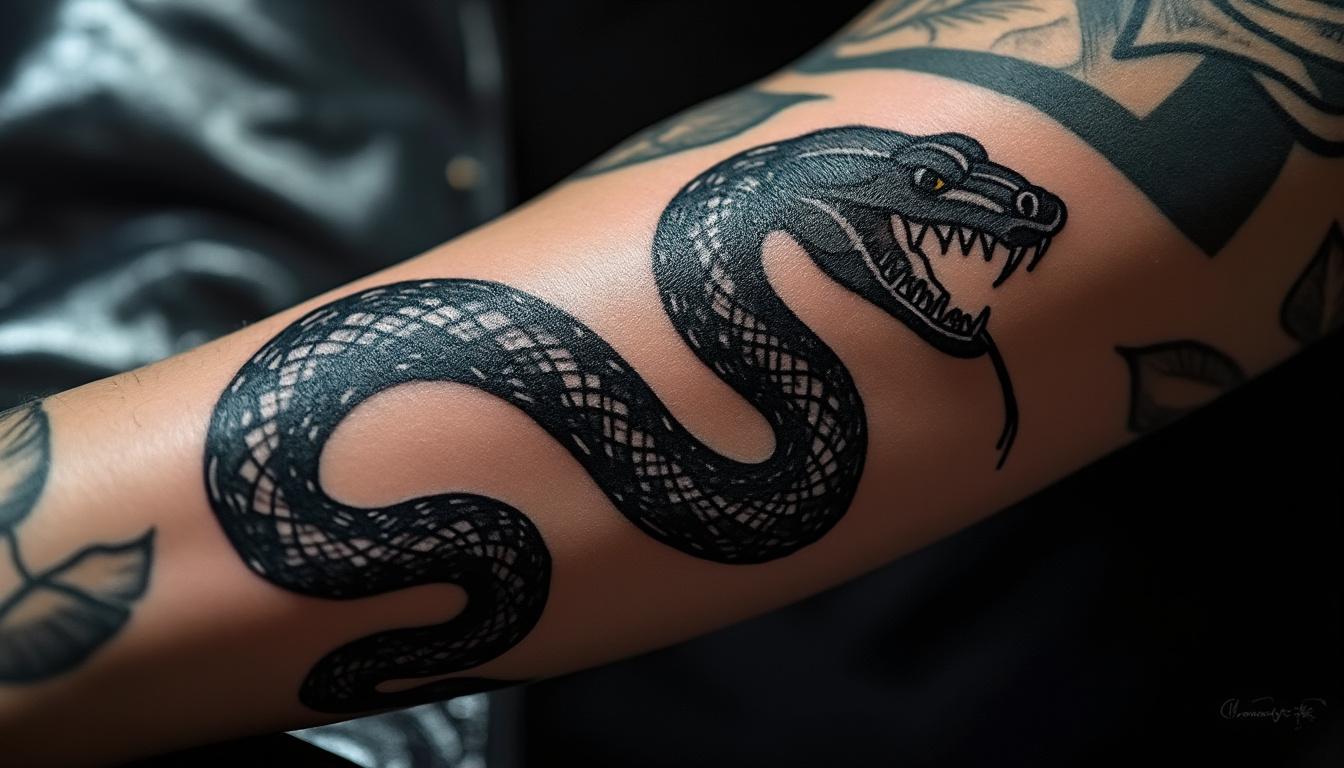 découvrez comment un tatouage serpent pour homme peut révéler un style mystérieux et puissant, symbole de force et d'élégance intemporelle.