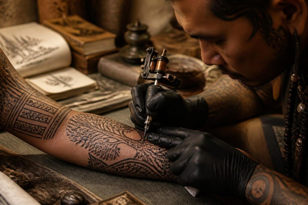 découvrez comment le tatouage sert de moyen puissant pour transmettre des histoires, des traditions et des identités à travers les générations.