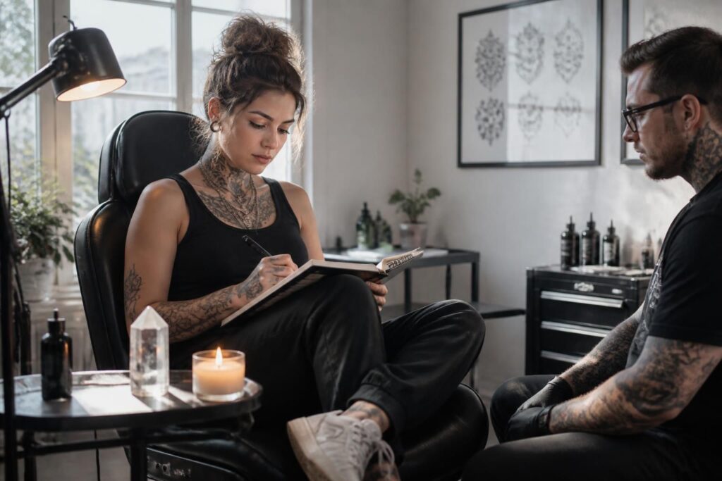 découvrez l'importance de poser une intention avant de se faire tatouer pour un tatouage significatif et personnel.