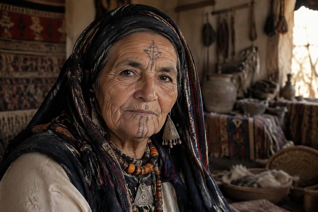 découvrez l’histoire du tatouage berbère, ses symboles ancestraux et la place qu’il occupe dans la culture et l’identité amazighes.
