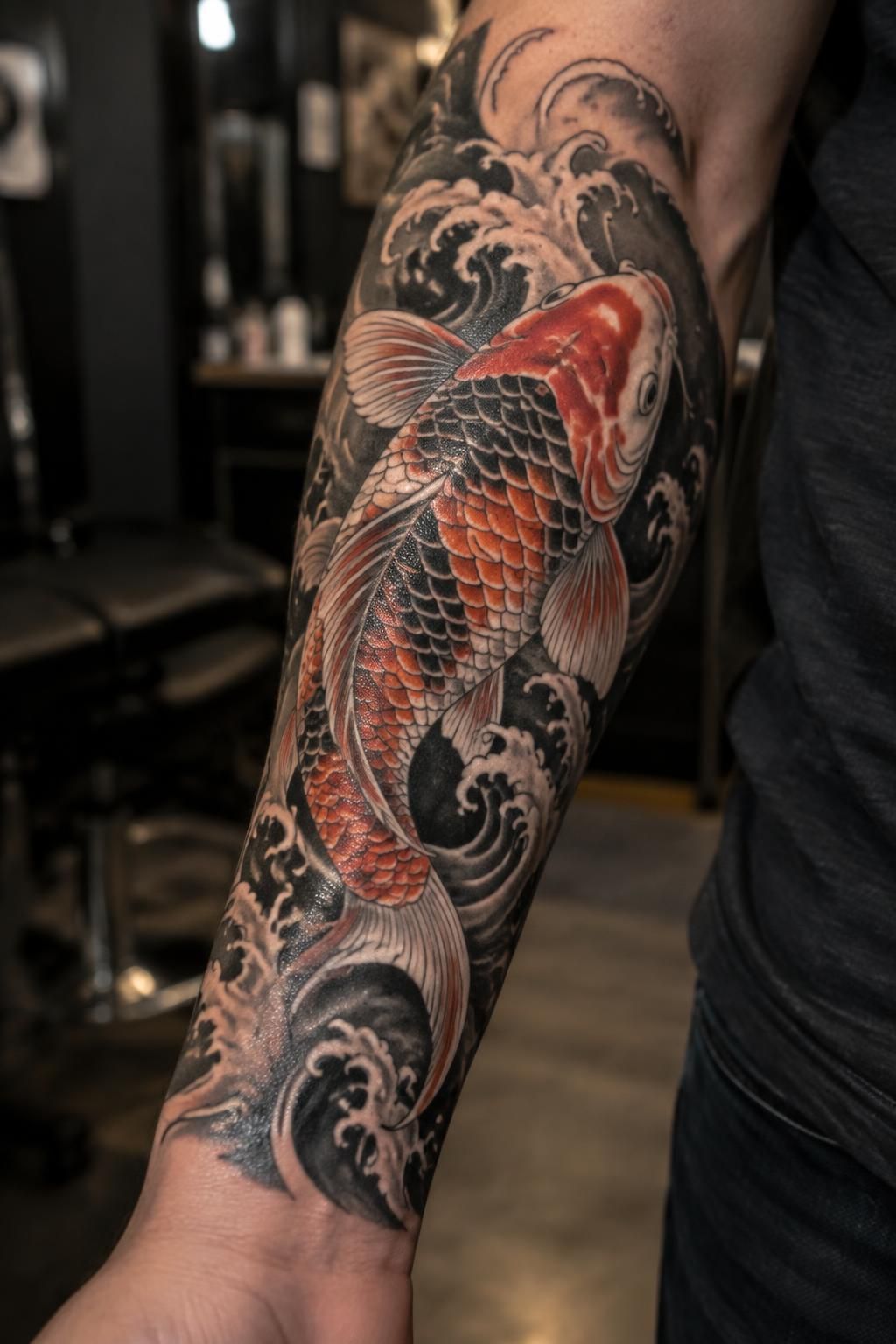Tatouage carpe koï : la signification de ce poisson porte-bonheur 2 découvrez la signification du tatouage de carpe koï, symbole de chance, de persévérance et de transformation, ainsi que ses origines et ses variantes.