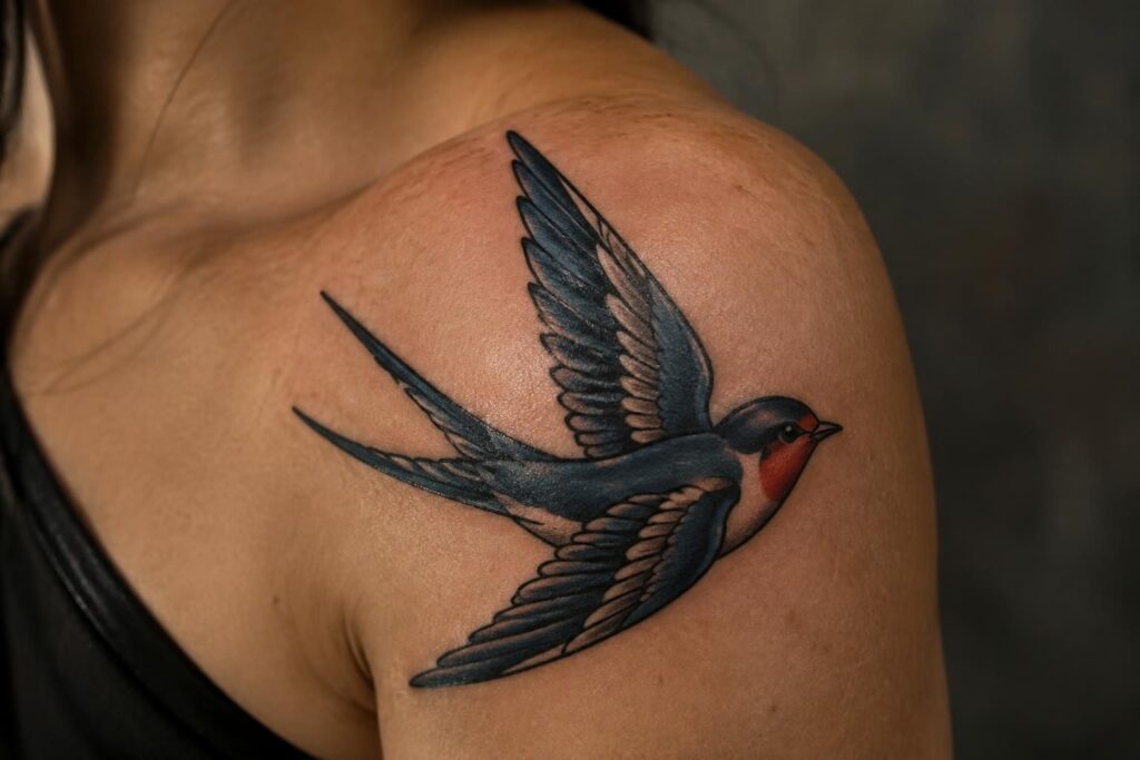 découvrez la symbolique du tatouage hirondelle : liberté, fidélité et espoir. explorez l’histoire et les significations de cet oiseau iconique.